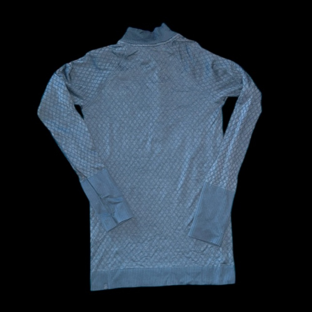Lululemon Rest Less size 6 slate blue and white 1/2 zip pullover - Picture 7 of 9